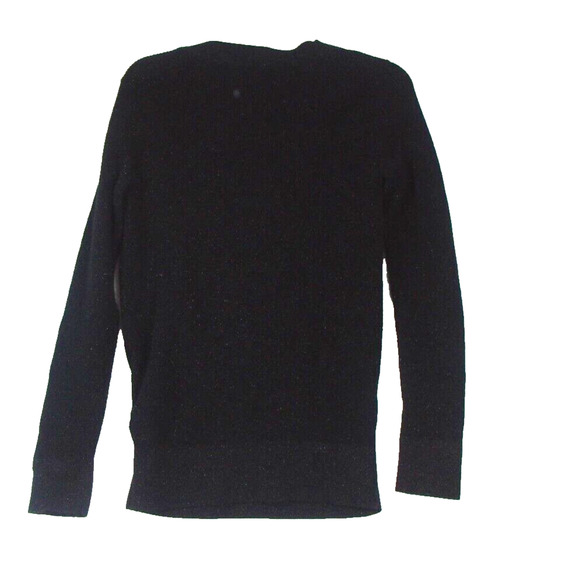 White House Black Market Long Sleeve Sweater Wrap Black Metallic Thread Size M - Picture 11 of 11